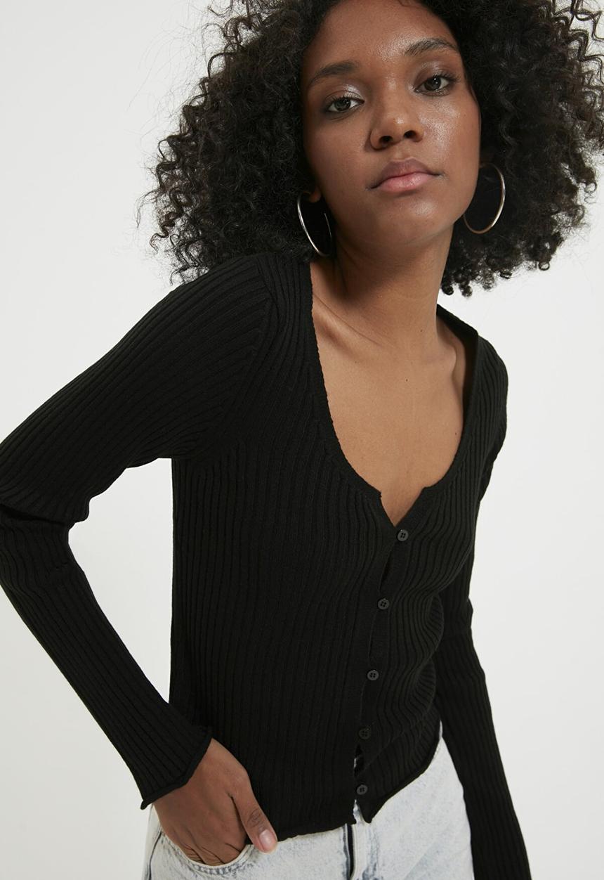 Trendyol - Roving cardigan - black