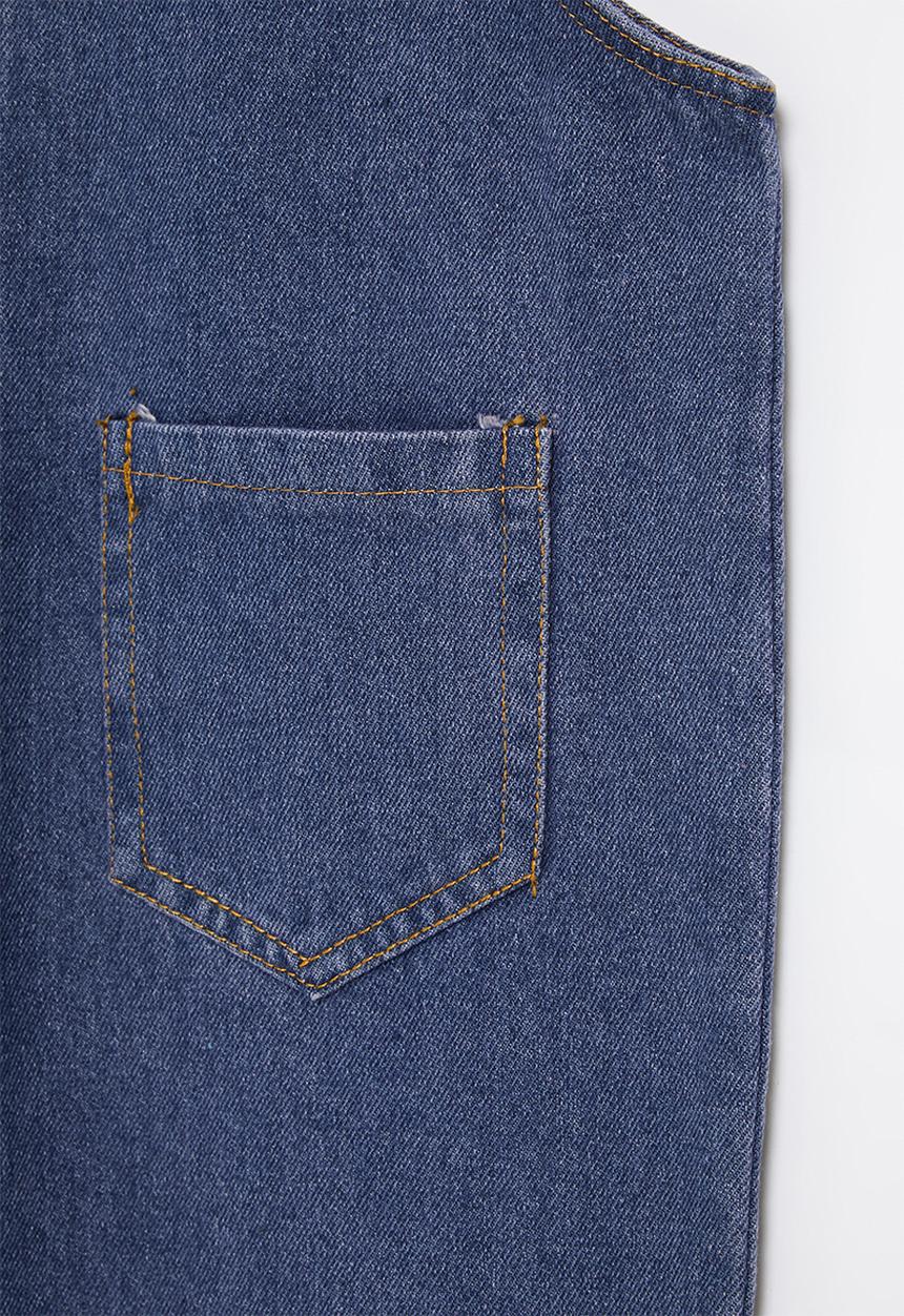 Pop Candy - Girls dungaree - dark blue