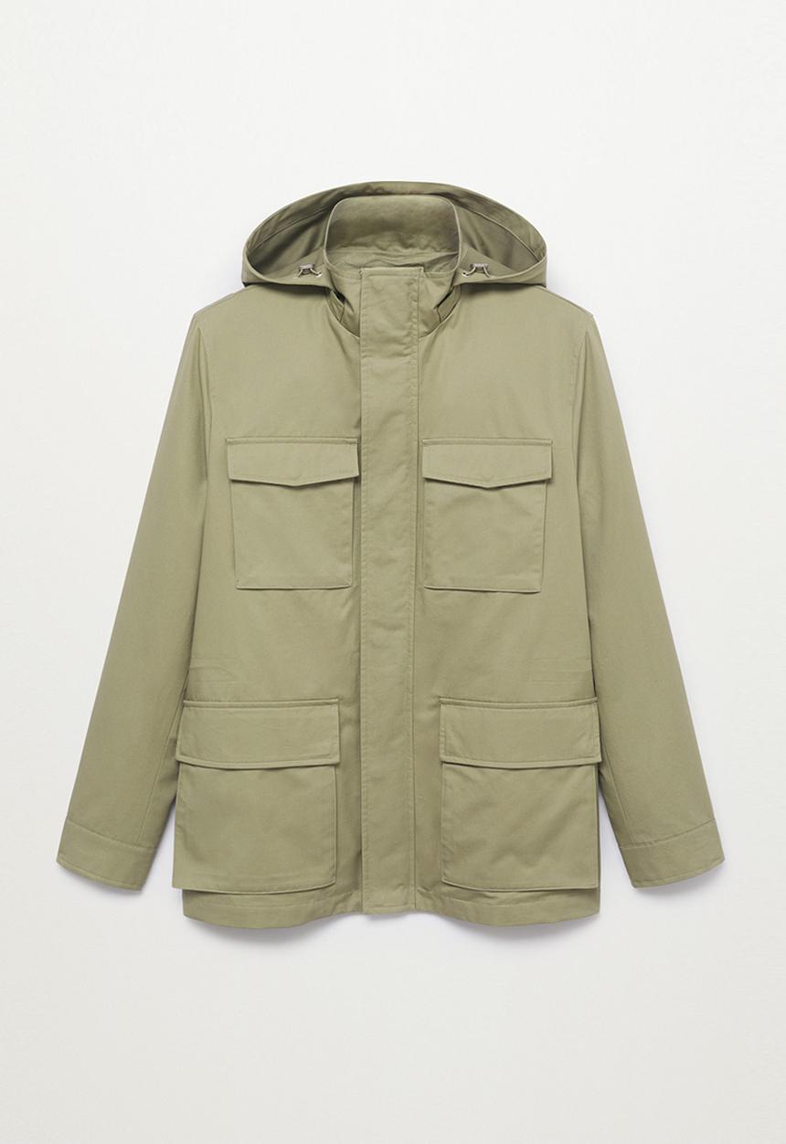 MANGO - Ninet Pocket waterproof Parka Jacket - Green
