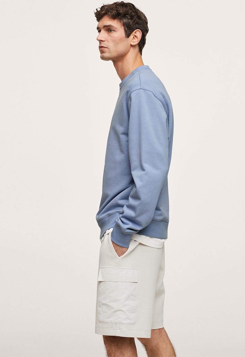 MANGO - Sweatshirt nole - pastel blue