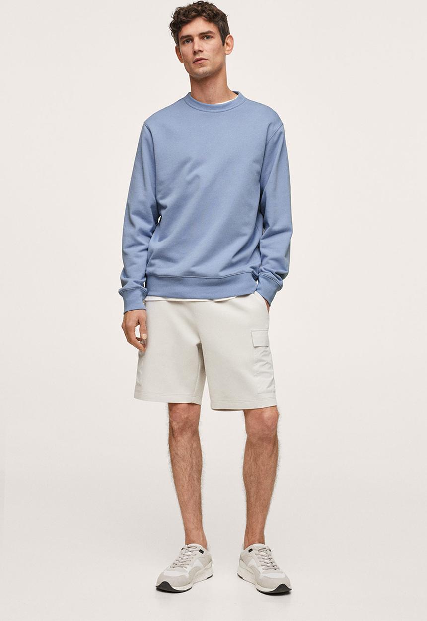MANGO - Sweatshirt nole - pastel blue