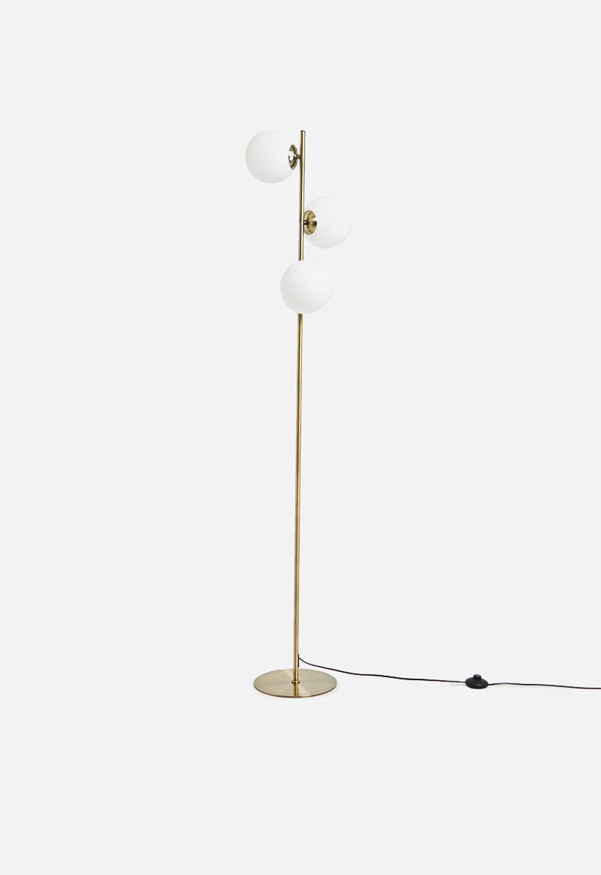 Sixth Floor - Sophia floor lamp - white & gold 