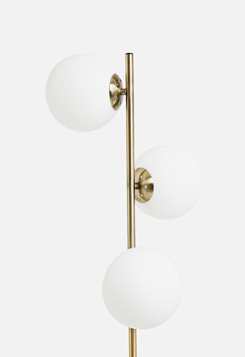 Sixth Floor - Sophia floor lamp - white & gold 