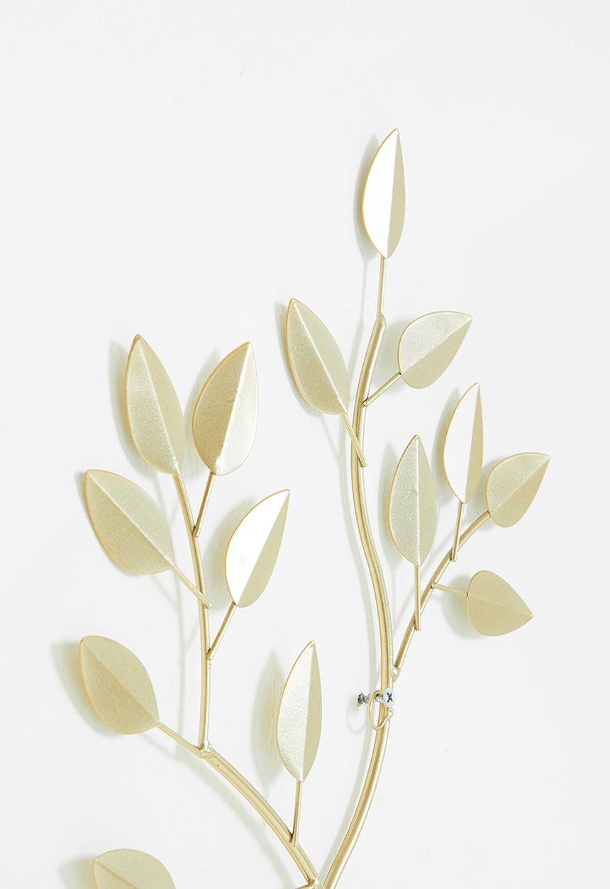 H&S - Leaf shaped wall decoration - gold
