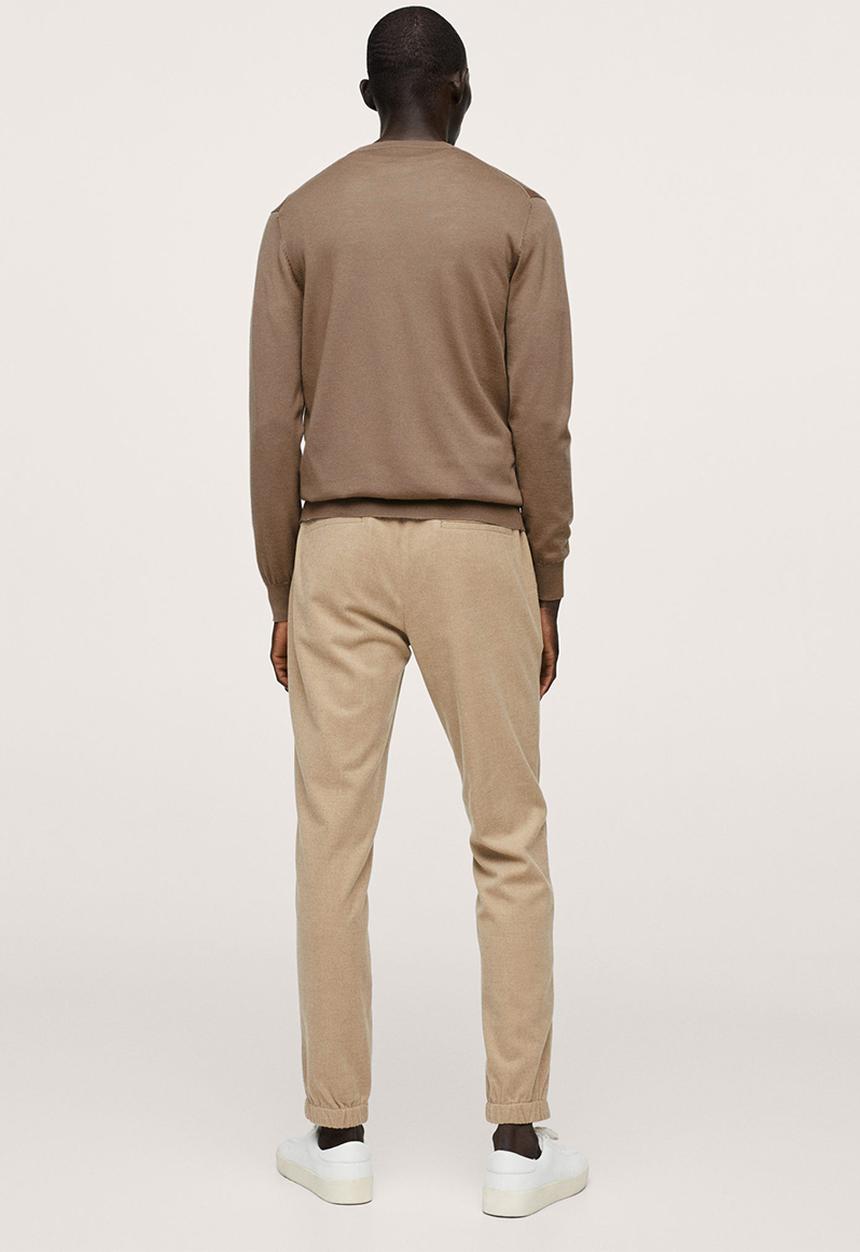 MANGO - 100% Merino Wool washable Cardigan Willyc - medium Brown