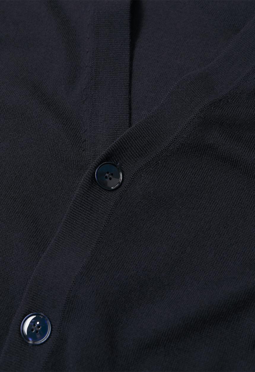 MANGO - 100% Merino Wool washable Cardigan Willyc - navy