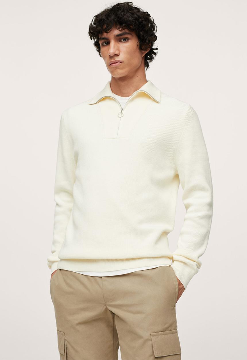 MANGO - Trousers Mercurio  Cargo jogger pants - light beige