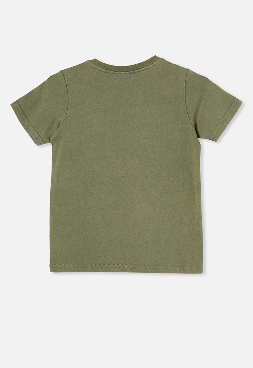Cotton On - Short sleeve license1 tee - lcn dis swag green &  star wars trooper