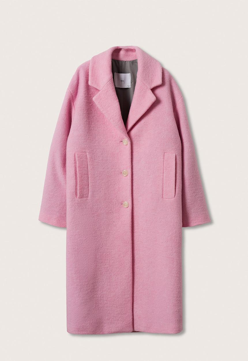 MANGO - Coat hawaii - light pastel pink
