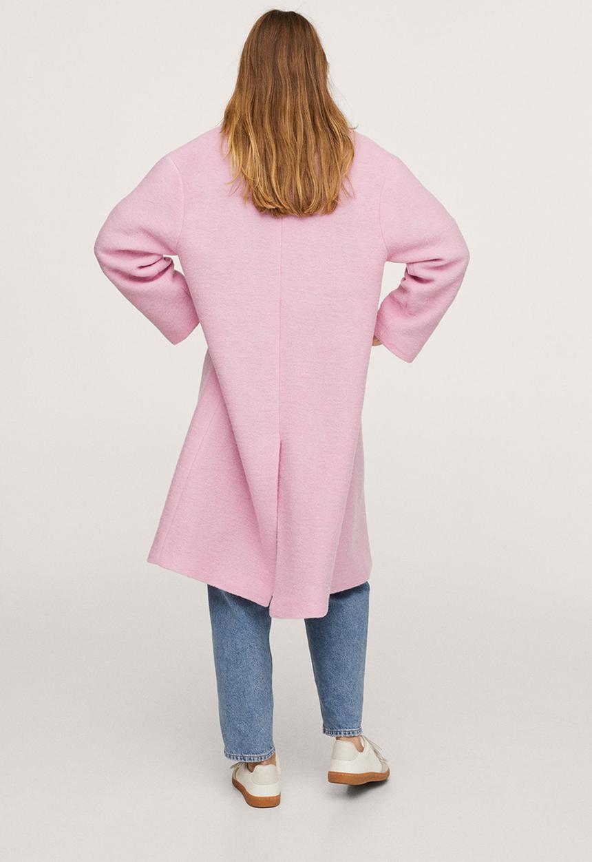 MANGO - Coat hawaii - light pastel pink