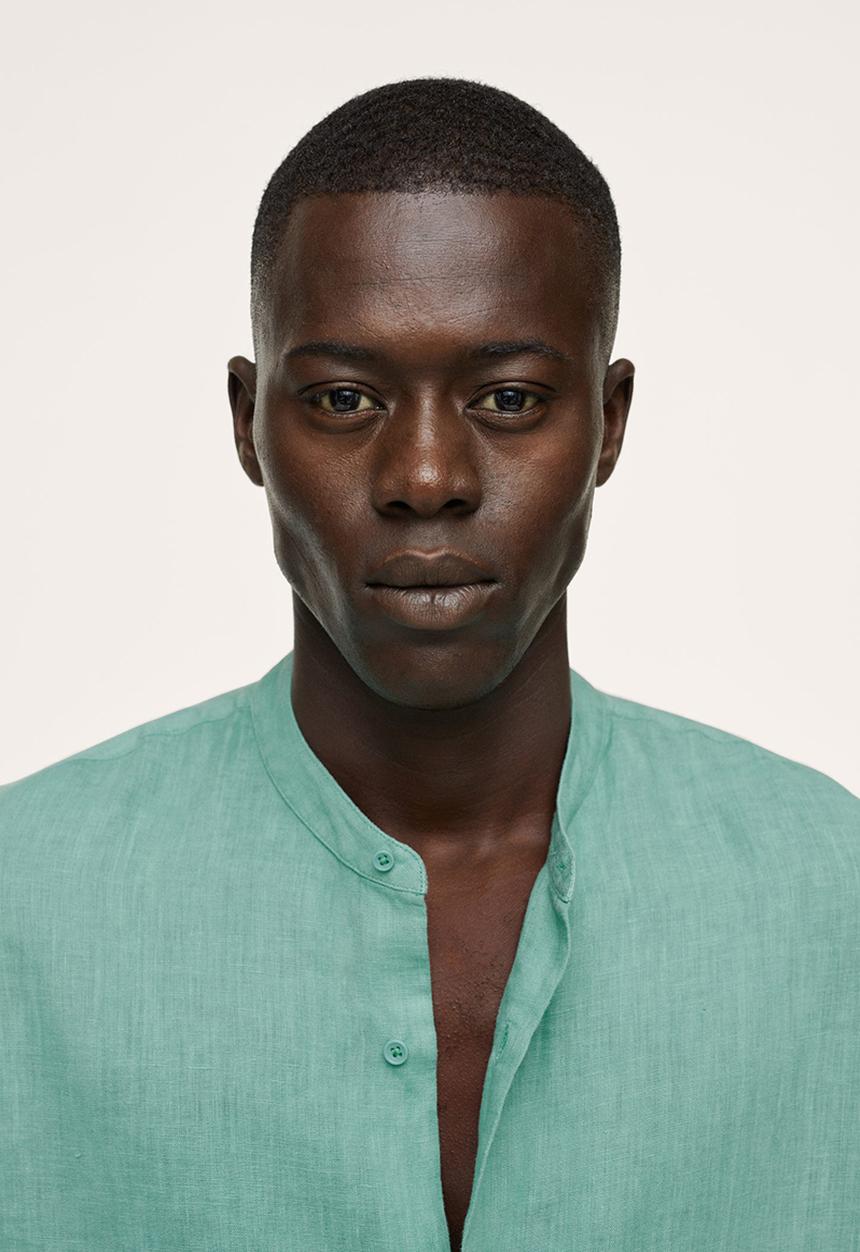 MANGO - Shirt calcuta regular fit - turquoise