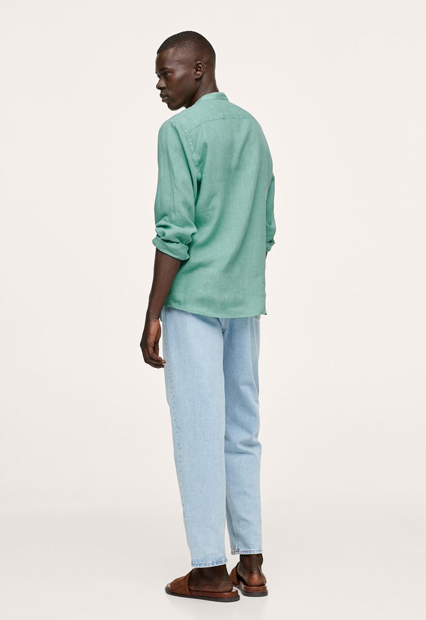 MANGO - Shirt calcuta regular fit - turquoise