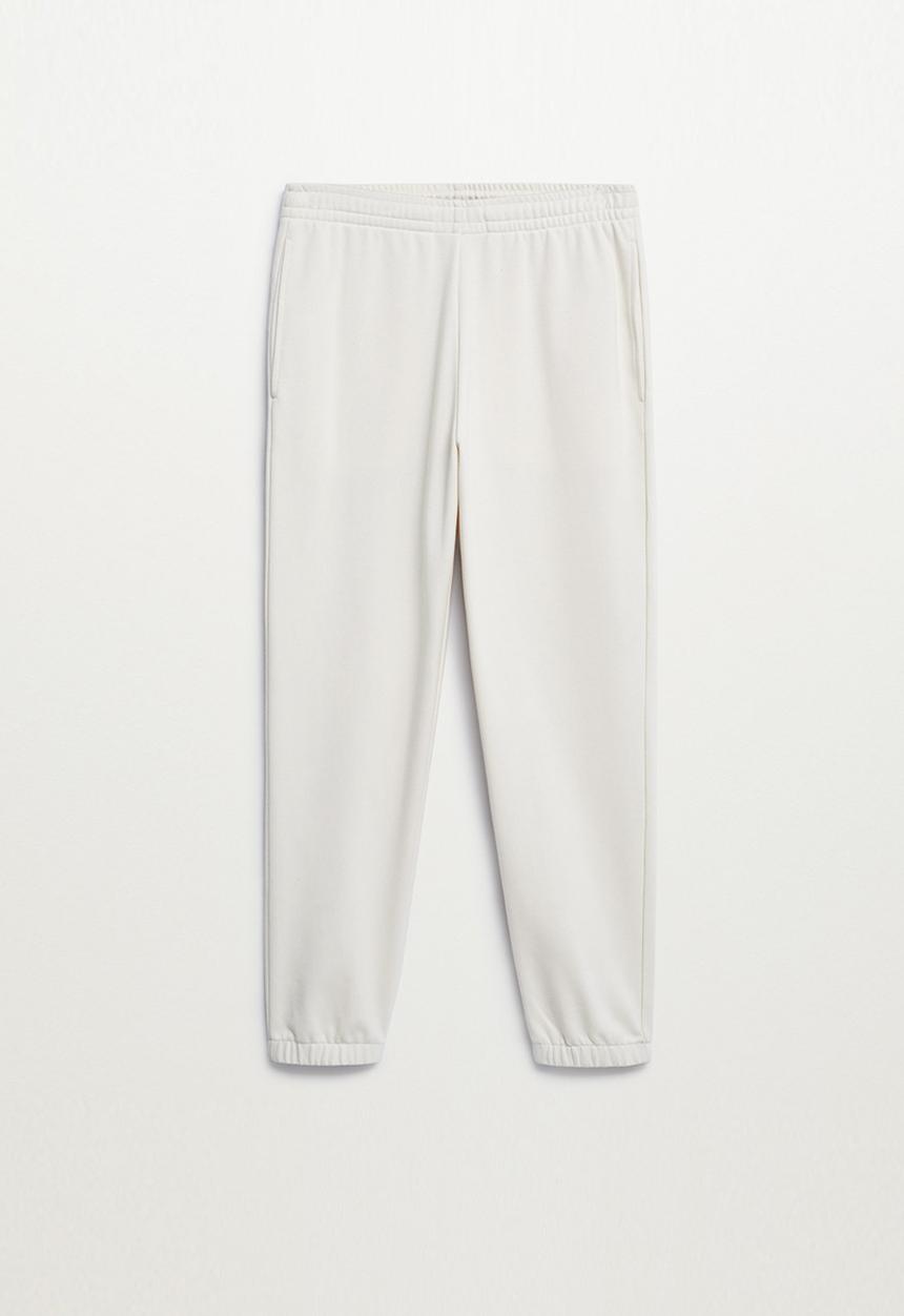 MANGO - Brava Cotton jogger-style trousers - light beige
