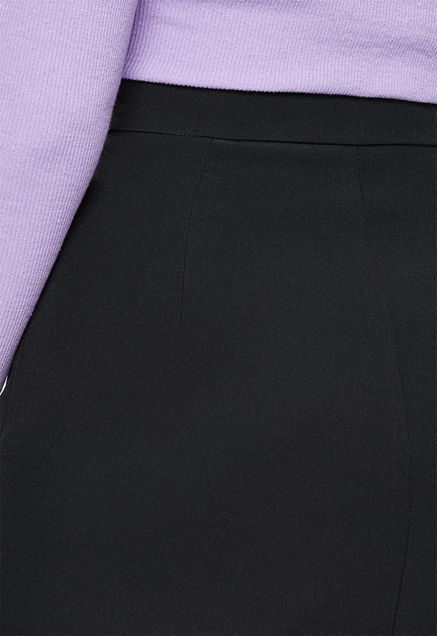 Missguided - Tailored double split mini skirt - black