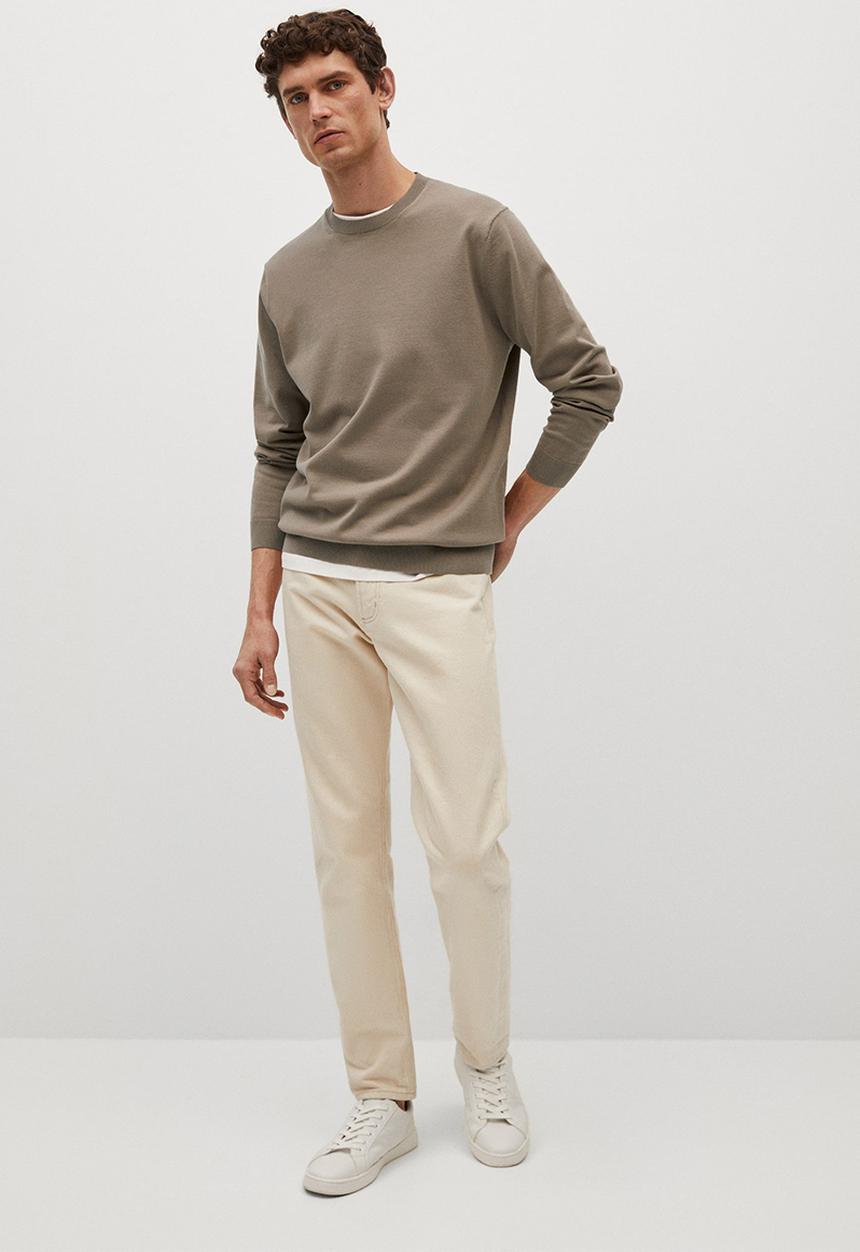 MANGO - Sweater ten  - pastel brown