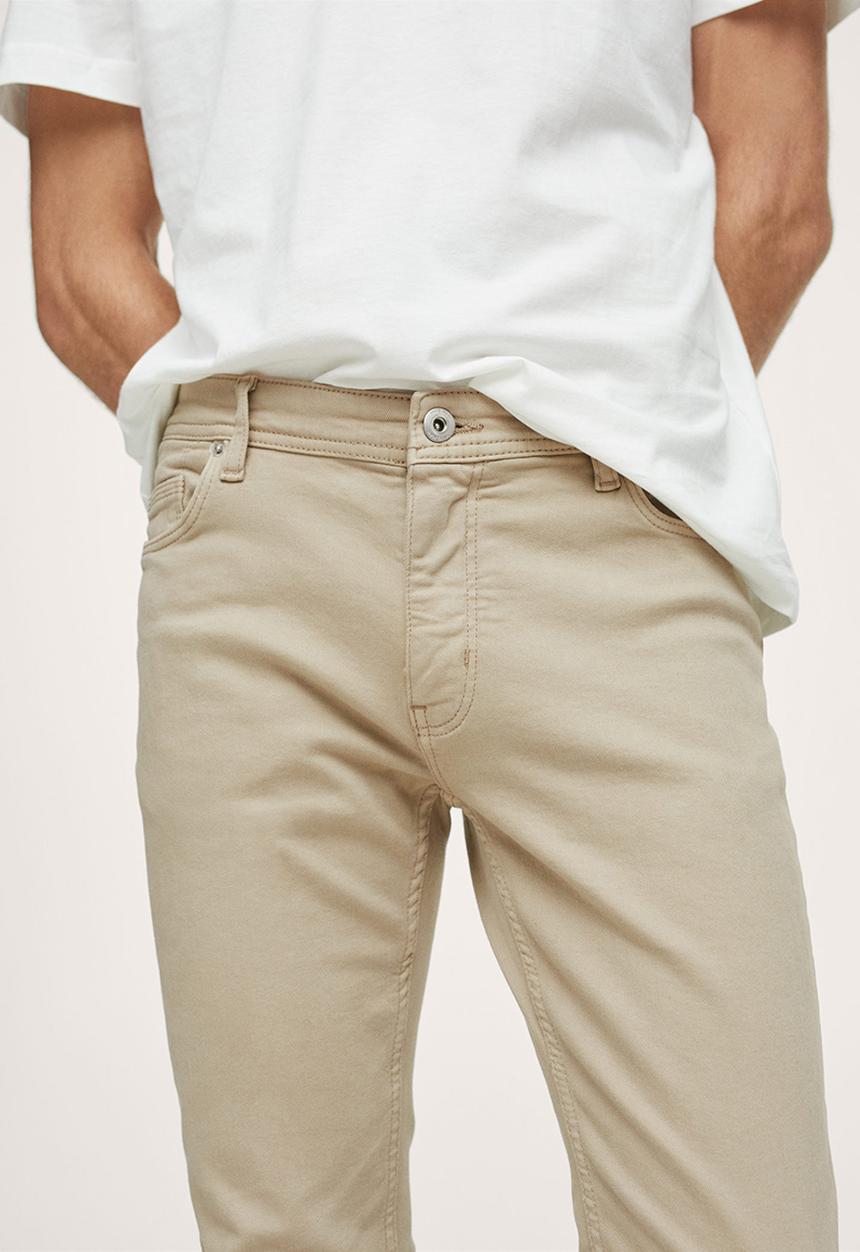 MANGO - Jeans billy - light beige