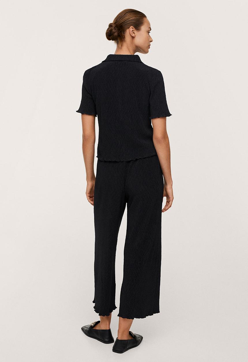 MANGO - Trousers west-h - black