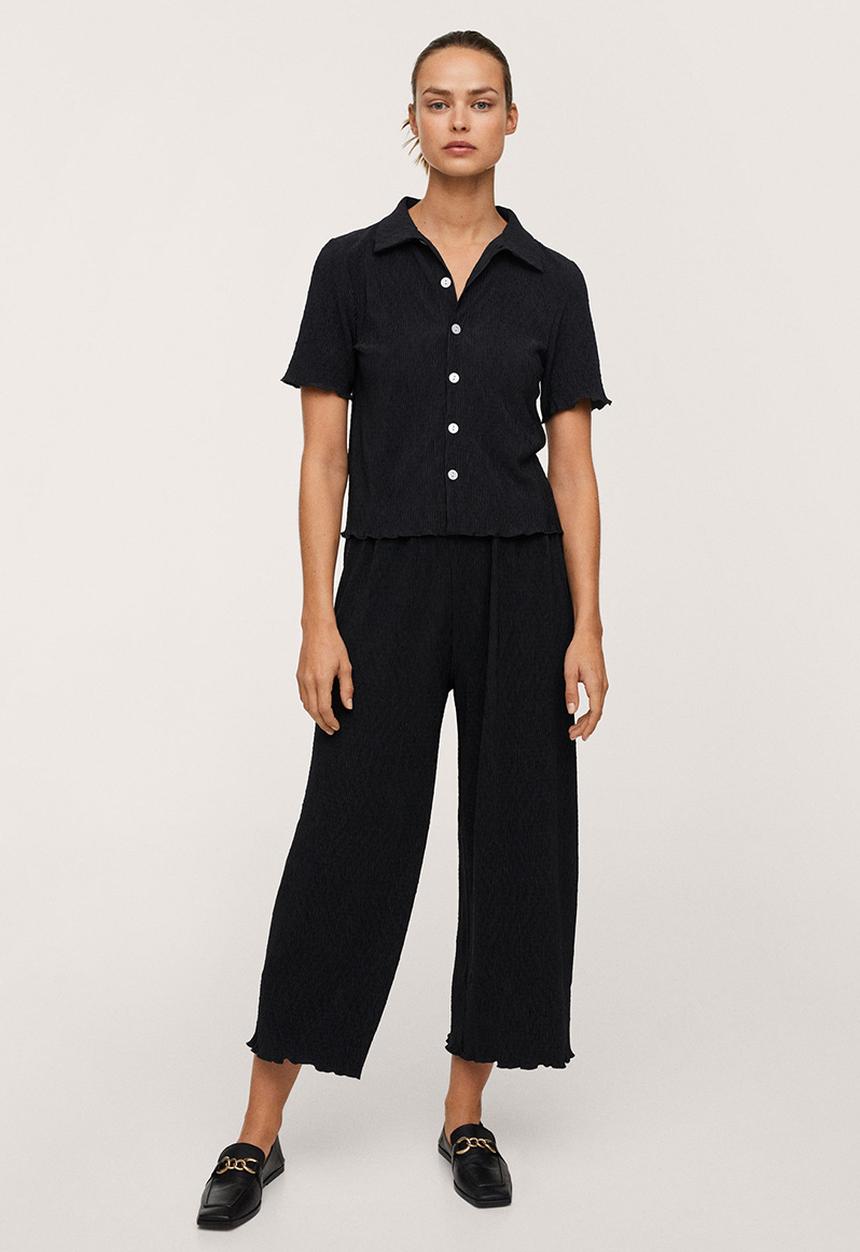 MANGO - Trousers west-h - black