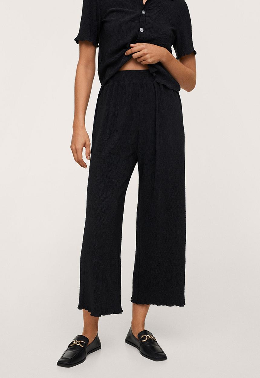 MANGO - Trousers west-h - black
