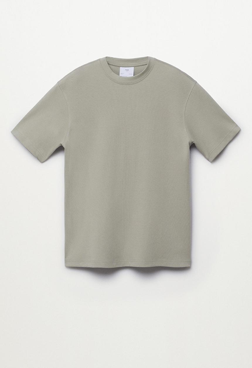 MANGO - T-shirt firos regular fit - green