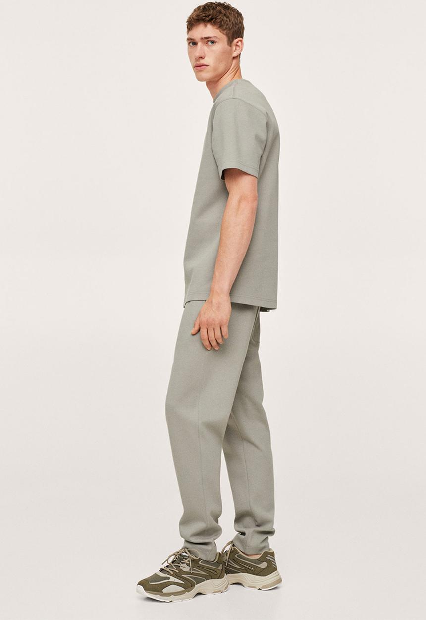 MANGO - T-shirt firos regular fit - green
