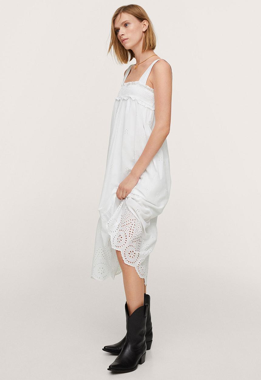 MANGO - Dress greta-h - white