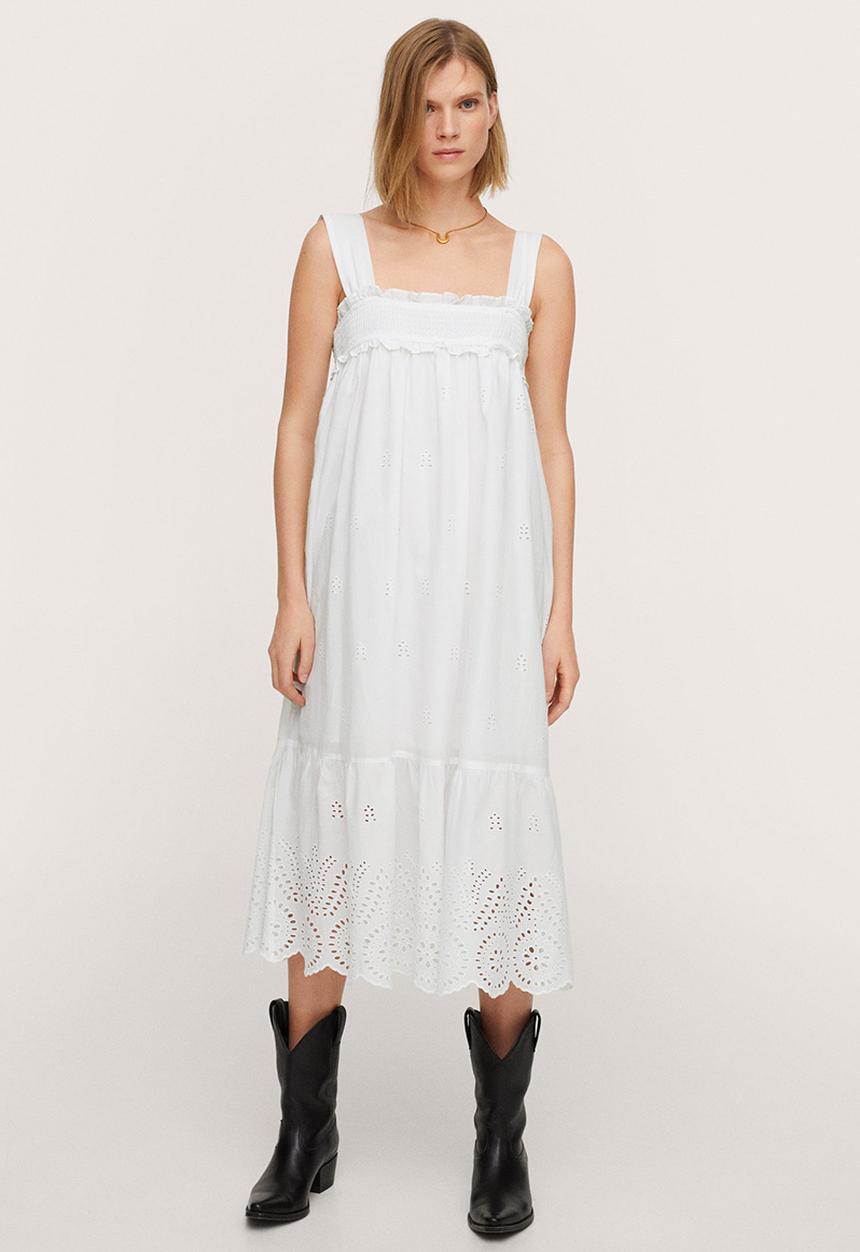 MANGO - Dress greta-h - white