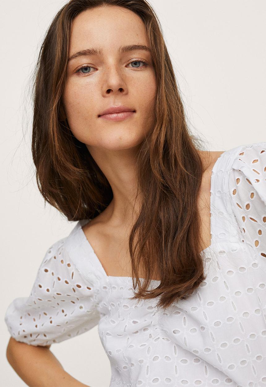 MANGO - Dress sita-h - white