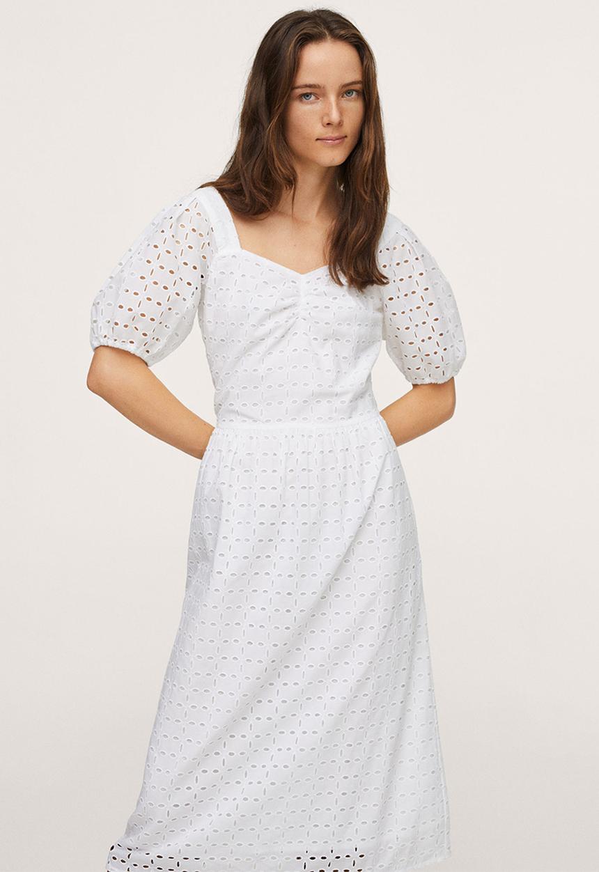 MANGO - Dress sita-h - white