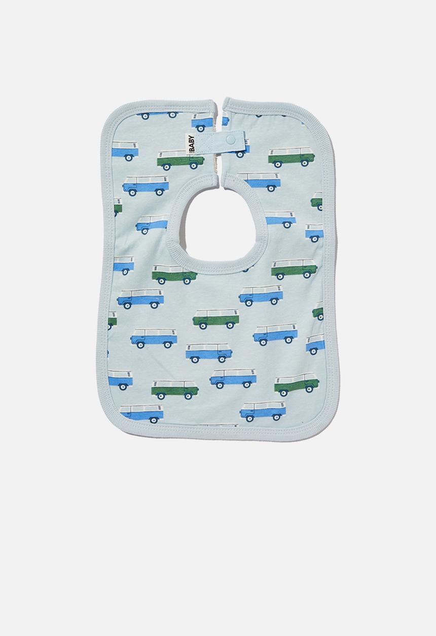 Cotton On - The square bib - frosty blue/kombi vans