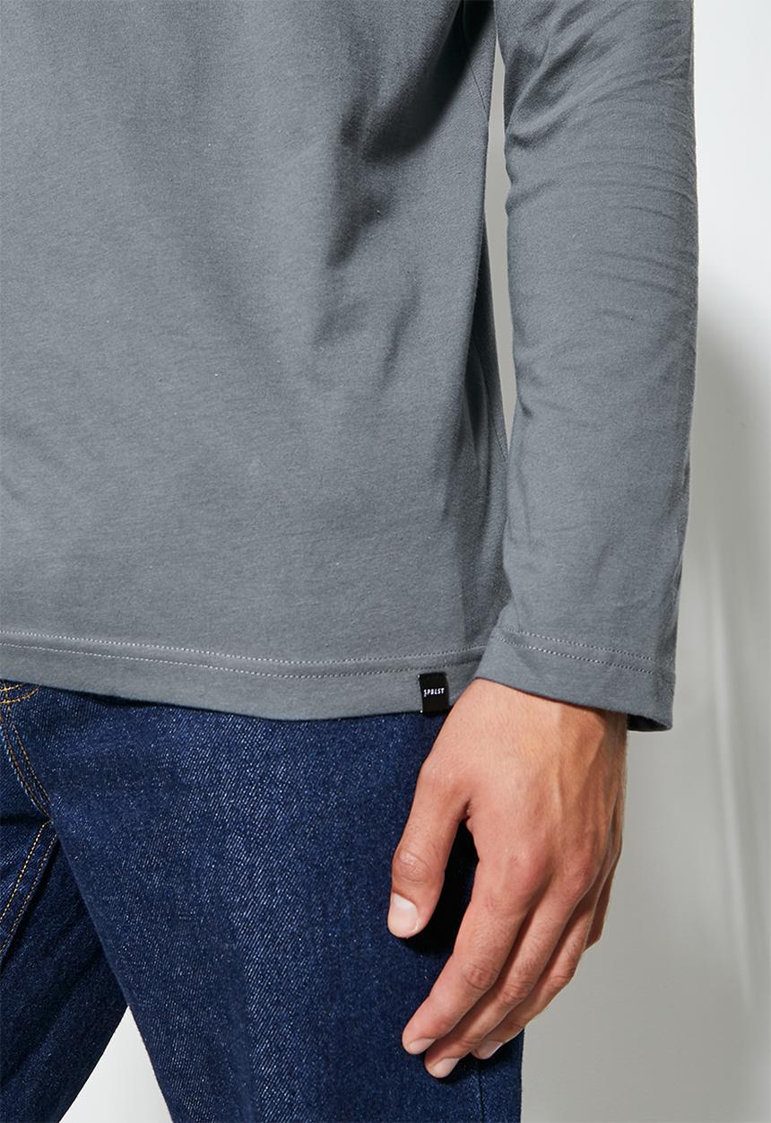 Superbalist - Milan long sleeve roll neck tee - dark grey