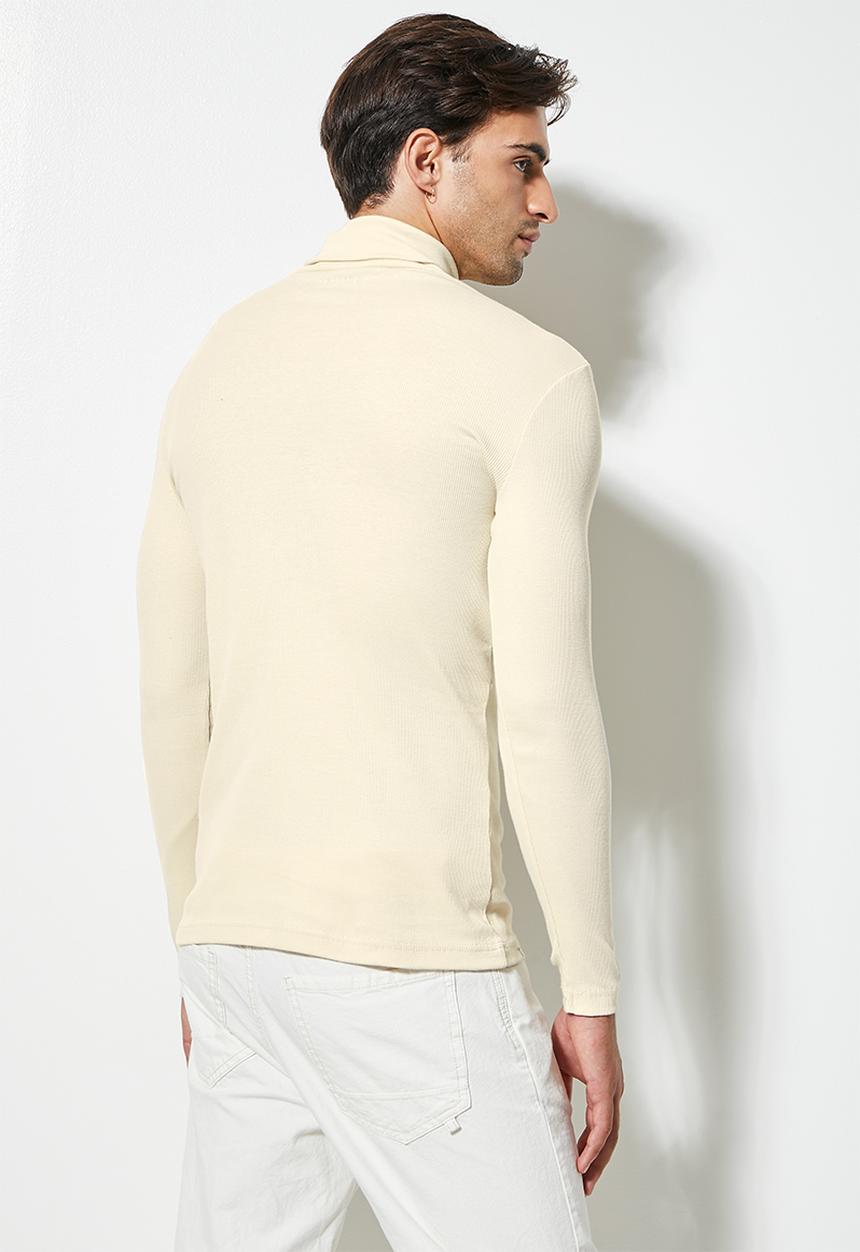 Superbalist - 2 Pack sochi long sleeve ribbed roll neck tee - beige & dusty pink