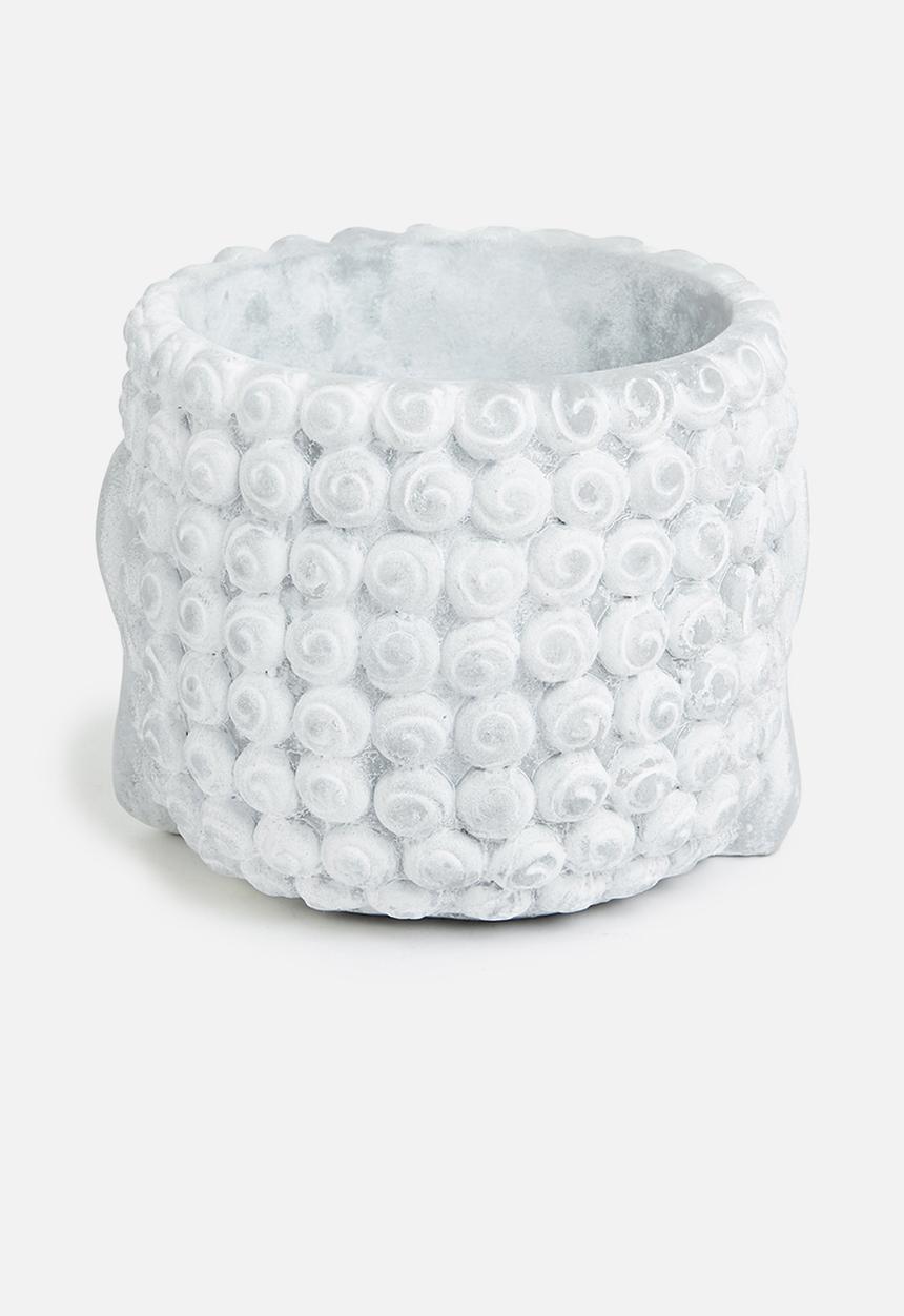 H&S - Buddha flower pot - stone