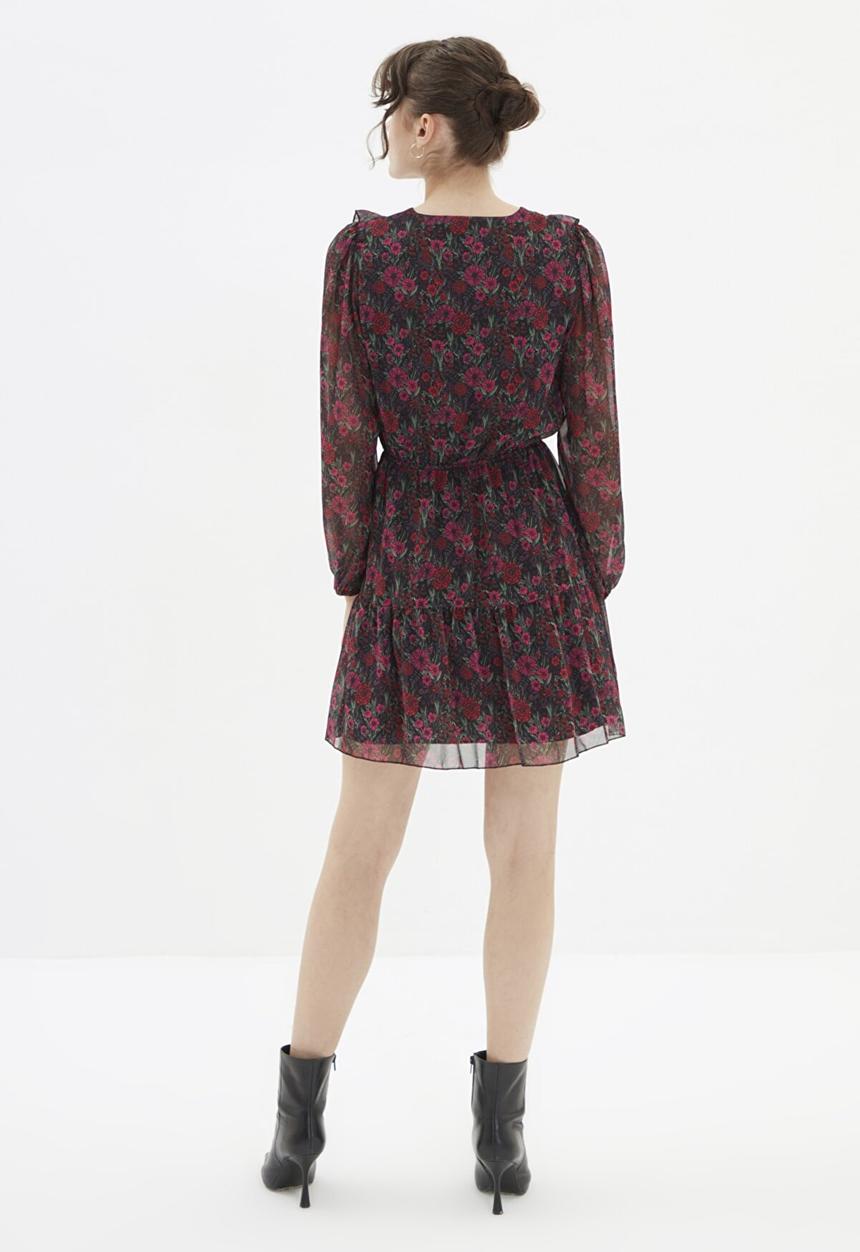 Trendyol - Patterned buttoned dress - multi 