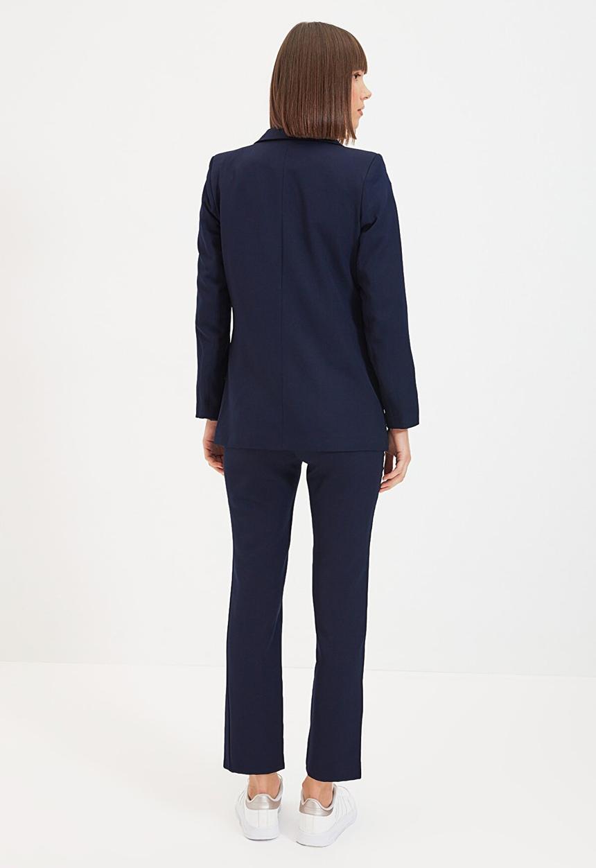 Trendyol - Buttoned jacket  - navy