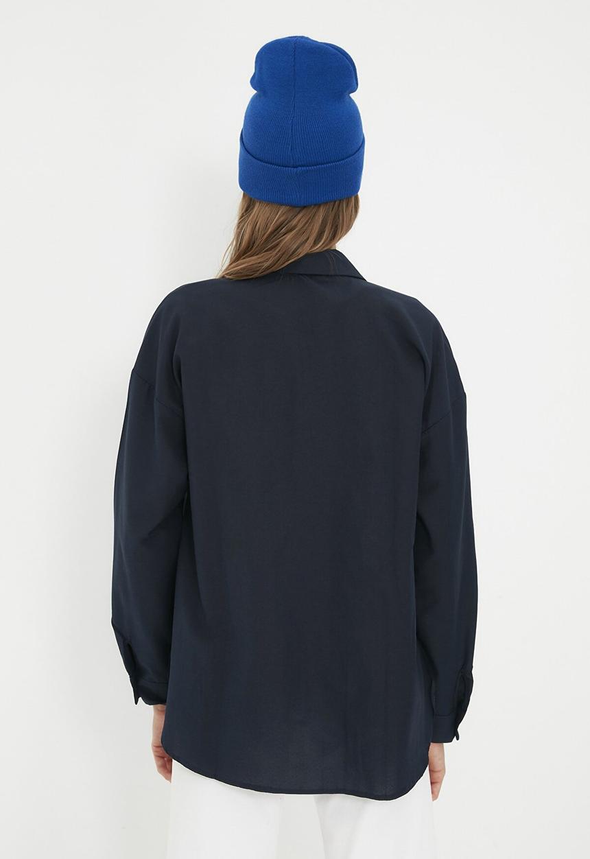 Trendyol - Basic shirt - navy