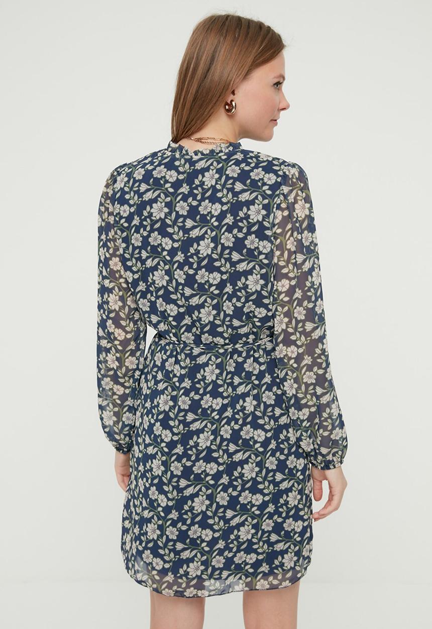 Trendyol - Patterned dress - navy
