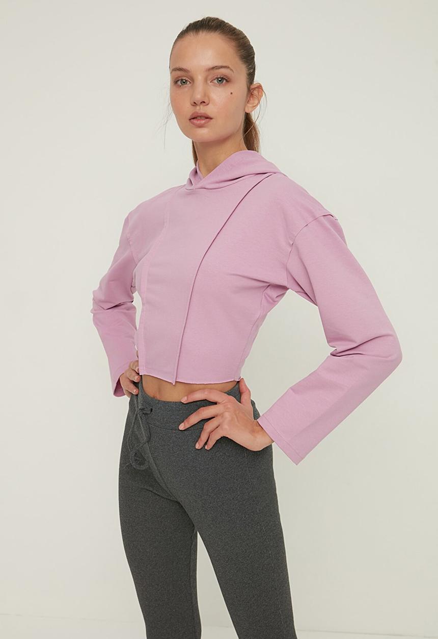 Trendyol - Knitted sweatshirt - lilac