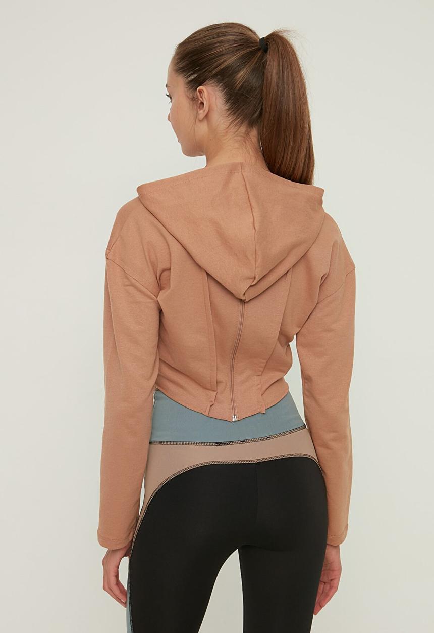 Trendyol - Knitted sweatshirt - camel