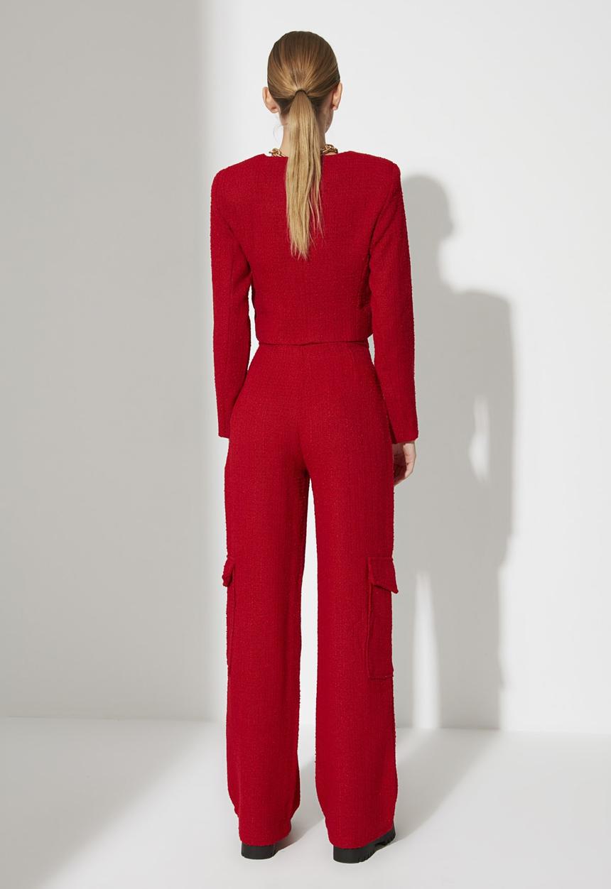 Trendyol - Pocket detailed trousers - red