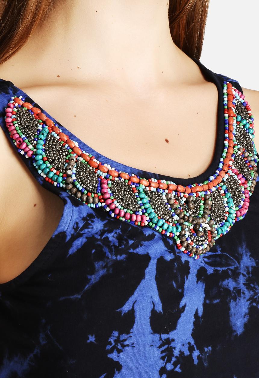 Glamorous - Tie-Dye Beaded Top
