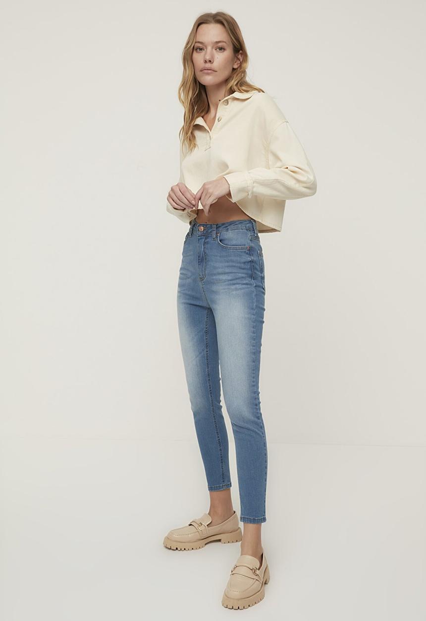 Trendyol - High waist skinny jeans - indigo