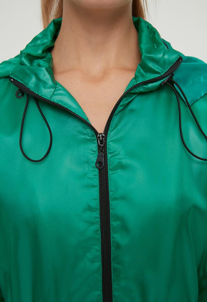 Trendyol - Zipper closure coat - green