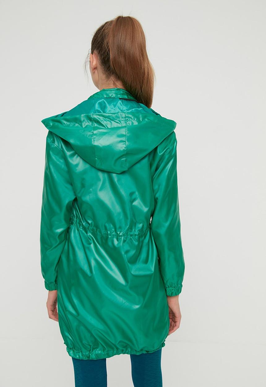 Trendyol - Zipper closure coat - green