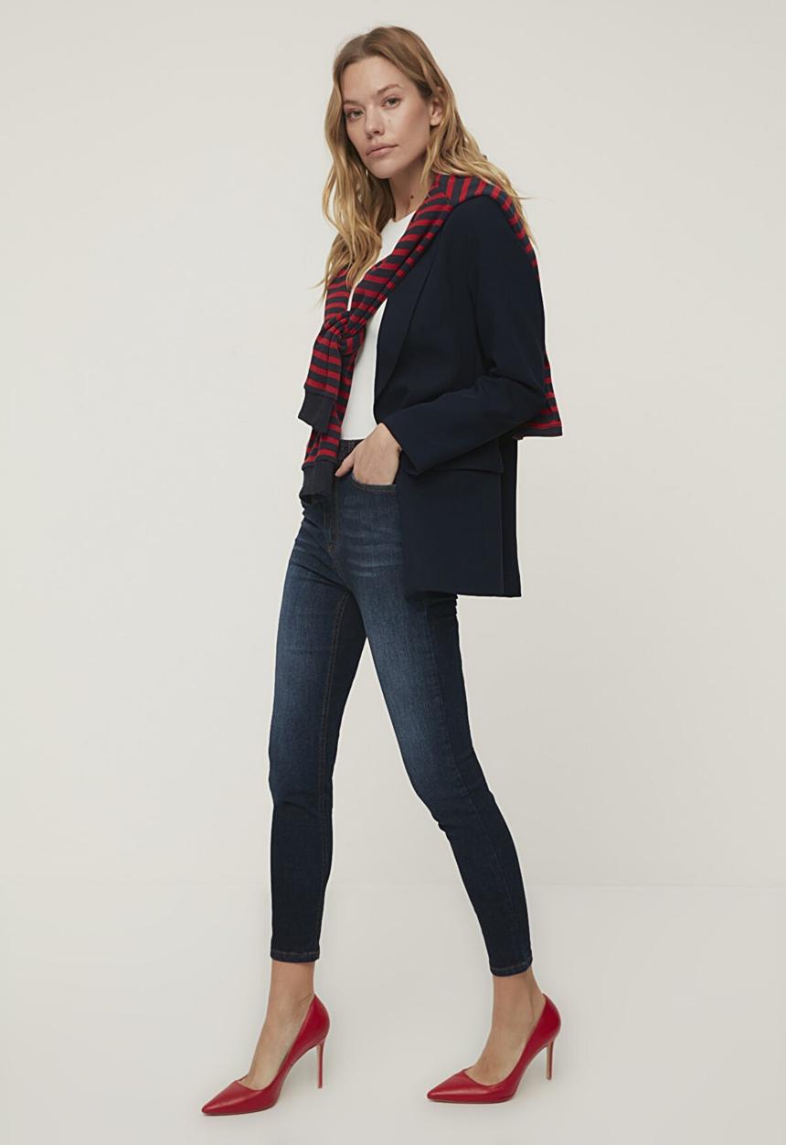 Trendyol - High waist skinny jeans - navy