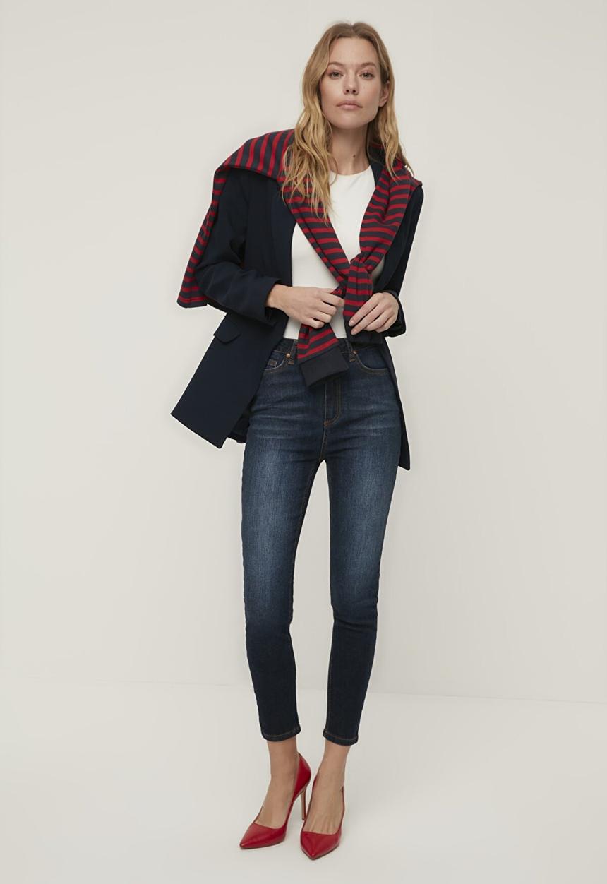 Trendyol - High waist skinny jeans - navy