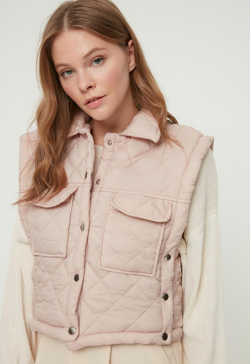 Trendyol - Slit detailed vest - mink