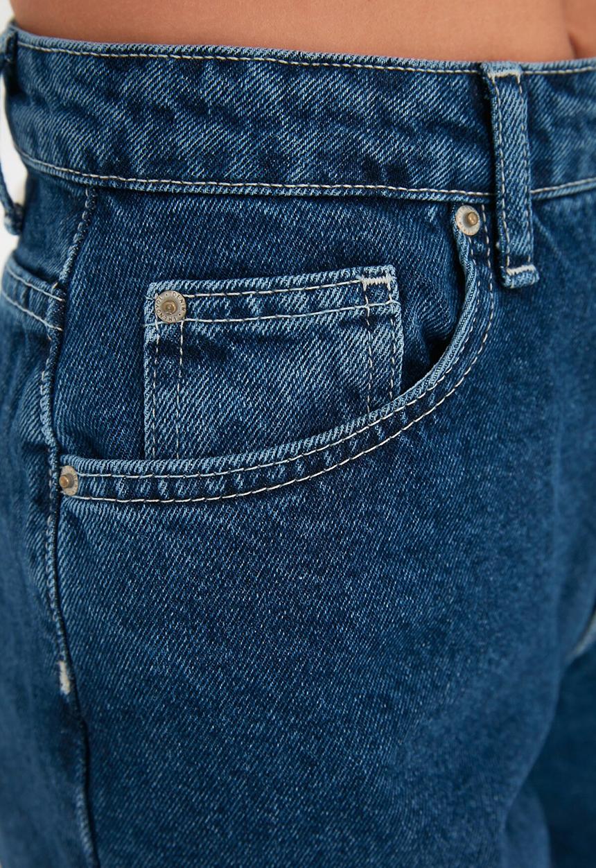 Trendyol - High waist straight jeans - blue