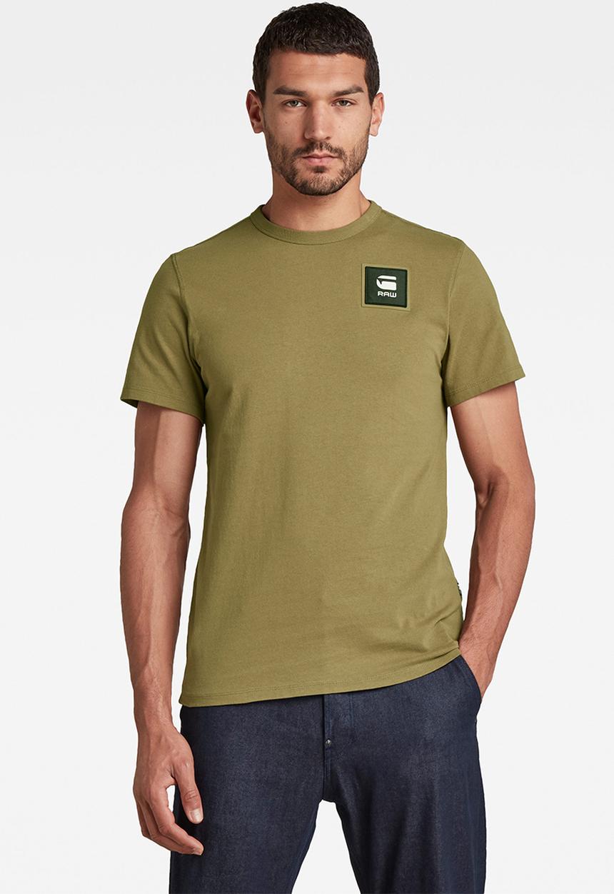 G-STAR - Badge logo+ r t short sleeve - light antic green