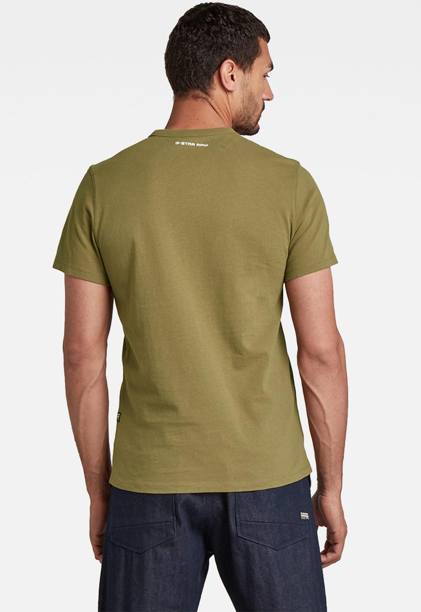 G-STAR - Badge logo+ r t short sleeve - light antic green